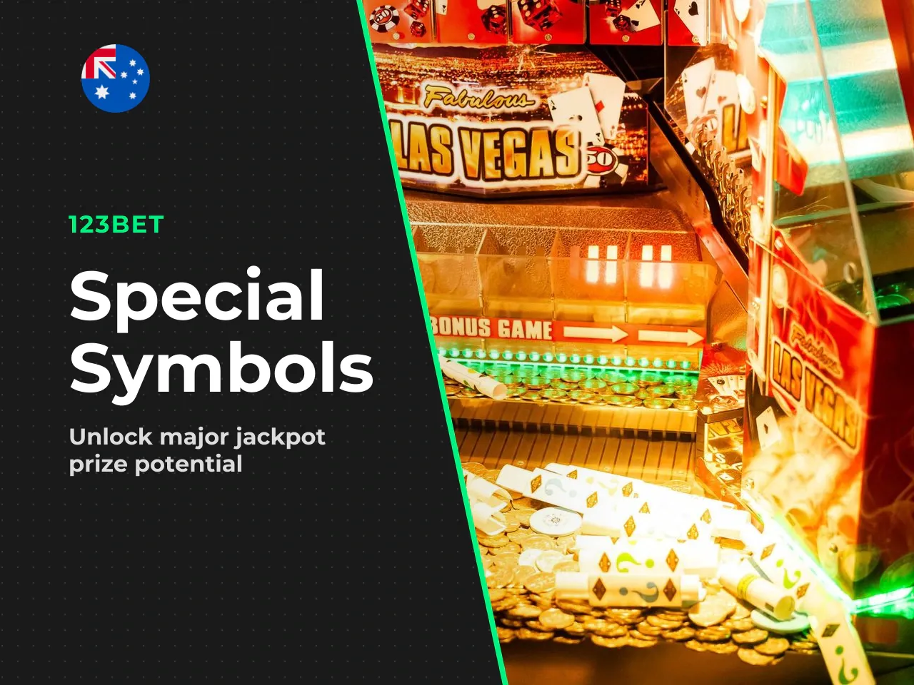 Special symbols, bonus symbols and cash